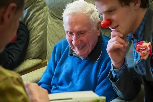 Elderflower connecting with senior gentleman