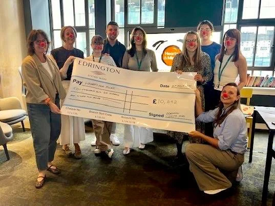 Edrington donation cheque presentation