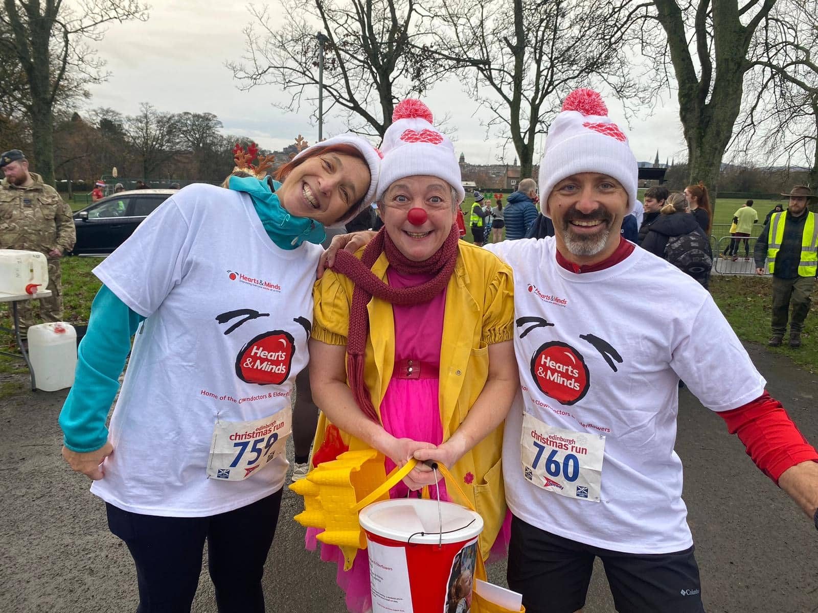 Thanks to our special visitors from Switzerland for running the Edinburgh Christmas 5k event photo