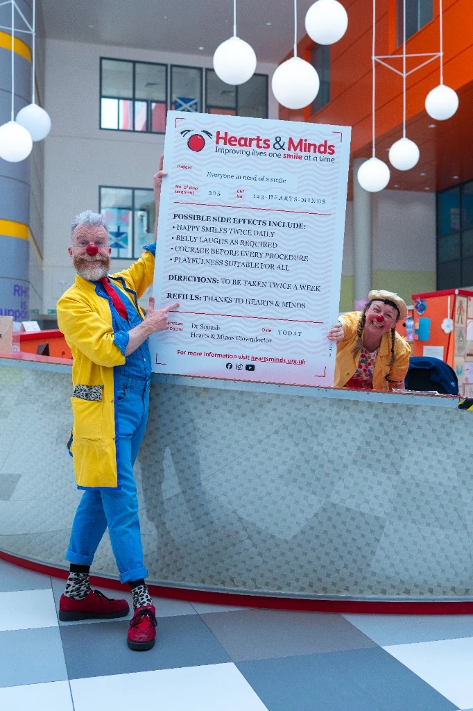 Clowndoctor visit at Glasgow hospital